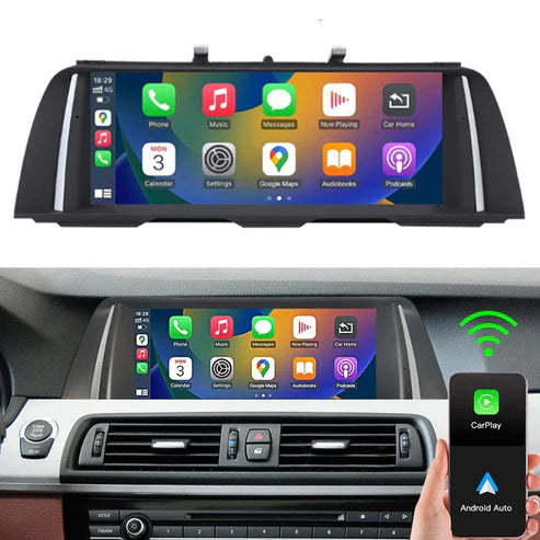 10.25" Ecran Linux pentru BMW seria 5 F10 F11 cu NBT CIC Wirless Carplay Android Auto