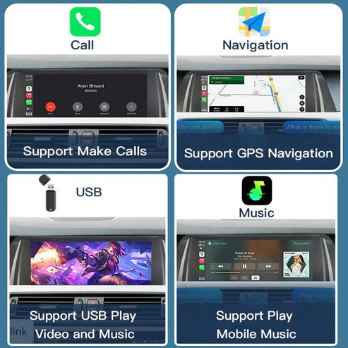 10.25" Ecran Linux pentru BMW seria 5 F10 F11 cu NBT CIC Wirless Carplay Android Auto