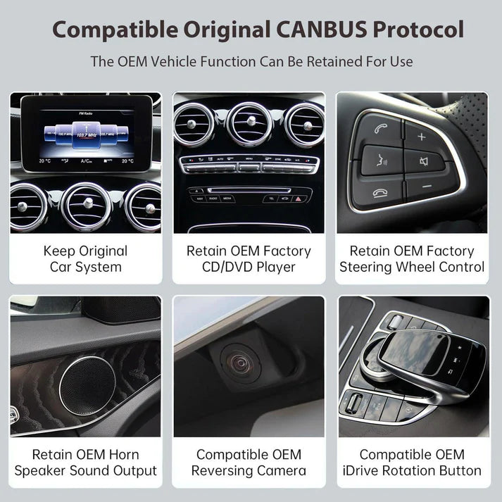 Ecran Linux screen pentru Mercedes Benz NTG4.0/4.5/5.0 Wireless CarPlay Android Auto