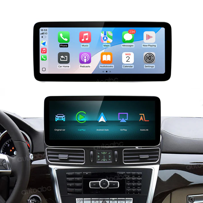 12.3“ Ecran Linux Mercedes Benz NTG4.5 ML/GL Wireless CarPlay Android Auto
