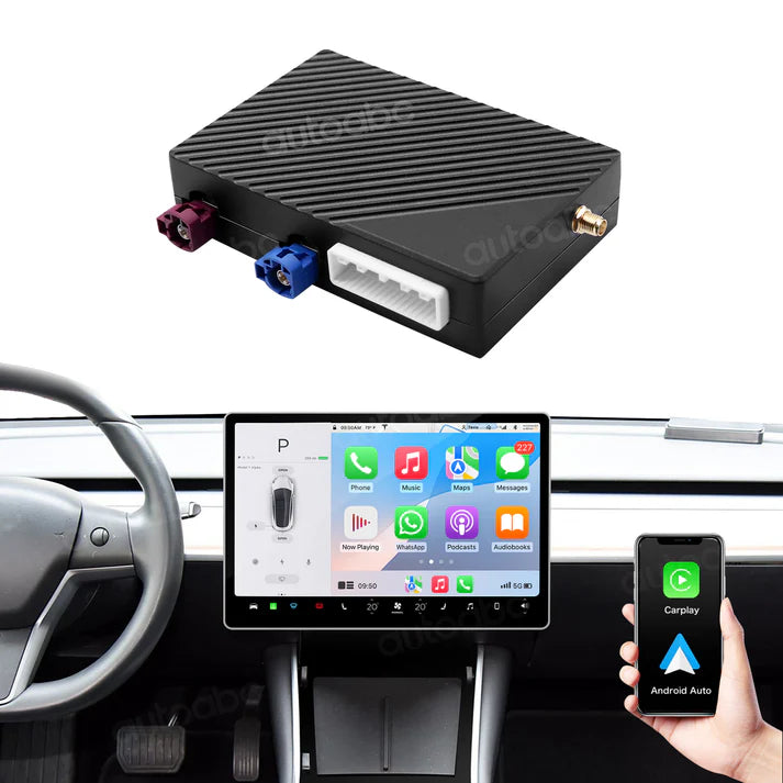 (NOU) Modul Wireless Carplay Android Auto pentru Tesla Model 3 / Model Y