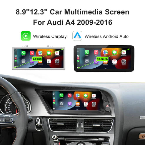 Ecran Linux pentru Audi A4 A5 Wireless CarPlay Android Auto