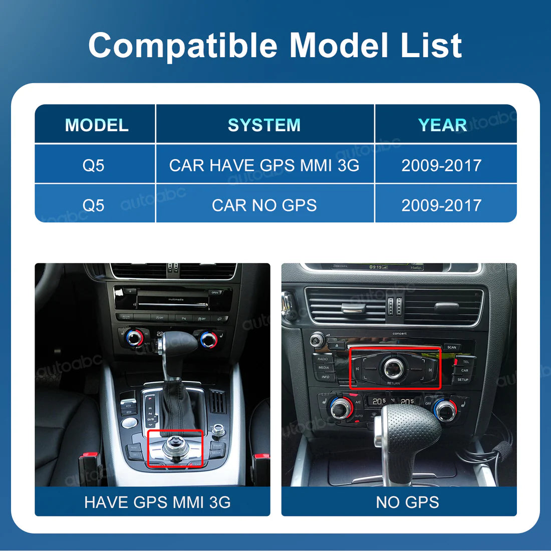 Ecran Linux pentru Audi Q5 Wireless CarPlay Android Auto