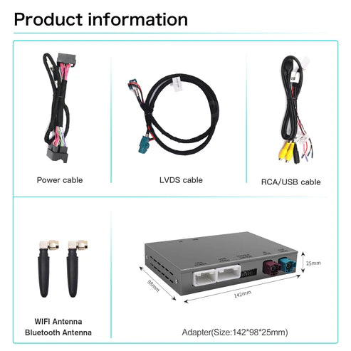 Module For Wireless CarPlay&Android Auto pentru BMW EVO System Support Touch Control
