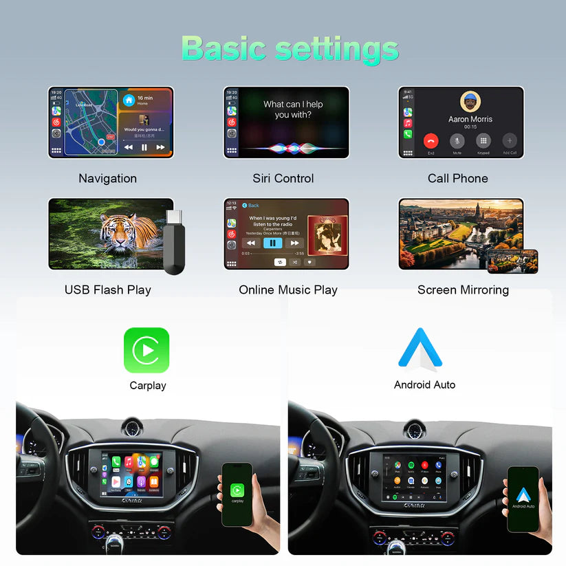 Modul Wireless CarPlay/Android Auto  pentru Dodge/Maserati/Chrysler
