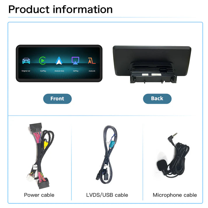 Ecran Linux Ultra-thin pentru Mercedes Benz C GLC cu NTG5.0 Wireless CarPlay Android Auto