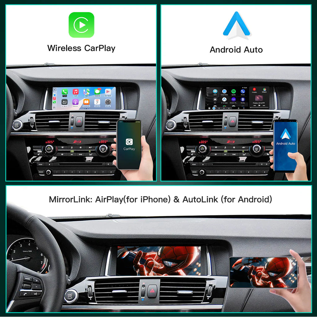 8.9“/10.25" Ecran Linux pentru BMW X3 F25 cu NBT/CIC Wireless CarPlay Android Auto