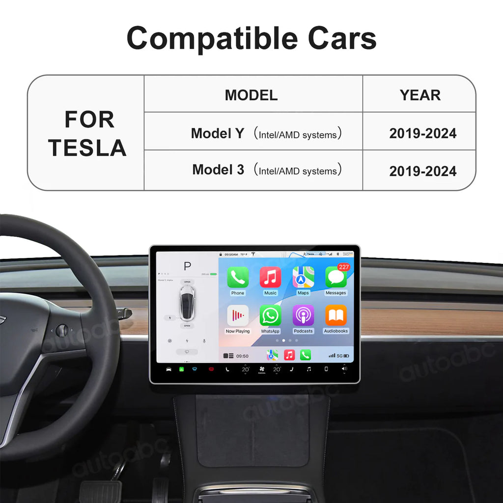 (NOU) Modul Wireless Carplay Android Auto pentru Tesla Model 3 / Model Y