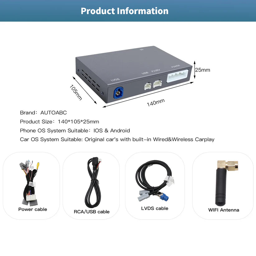 Modul Wireless Carplay Android Auto pentru Accord/Inspire