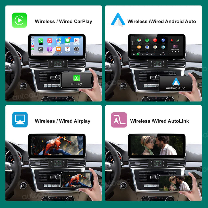 12.3“ Ecran Linux Mercedes Benz NTG4.5 ML/GL Wireless CarPlay Android Auto