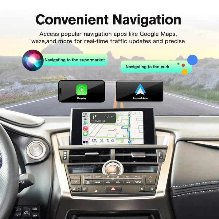 Wireless Carplay & Android Auto Retrofit Kit interface pentru Lexus