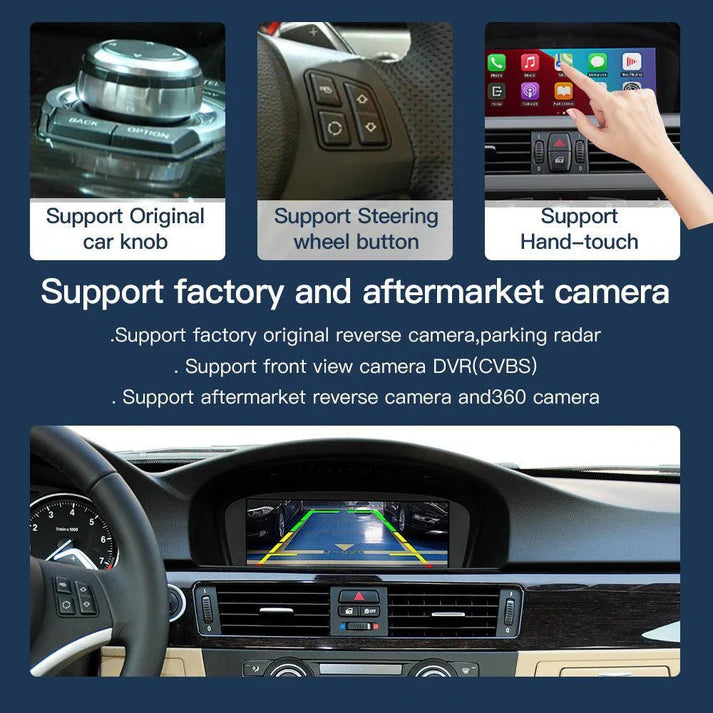 8.9'' Ecran Linux pentru BMW seria 3/5 E60~E93 cu CIC Wireless CarPlay Android Auto