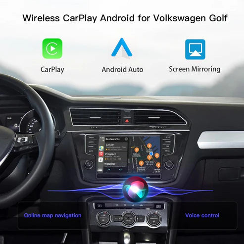Modul Wireless Carplay Android Auto pentru Volkswagen Golf MIBI/MIB2