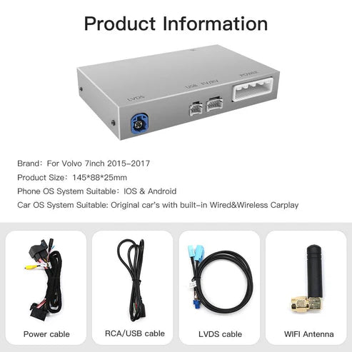 Modul Wireless CarPlay Android Auto pentru Volvo