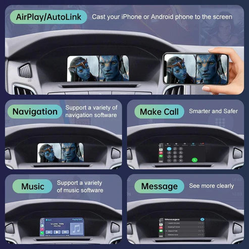 Wireless CarPlay Android Auto Retrofit Kit pentru Ford Sync2